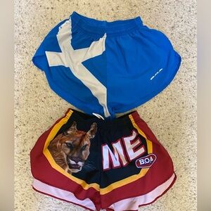 Lot of Boa Men's 1" Elite Split Shorts - Scotland Flag and racing flag
